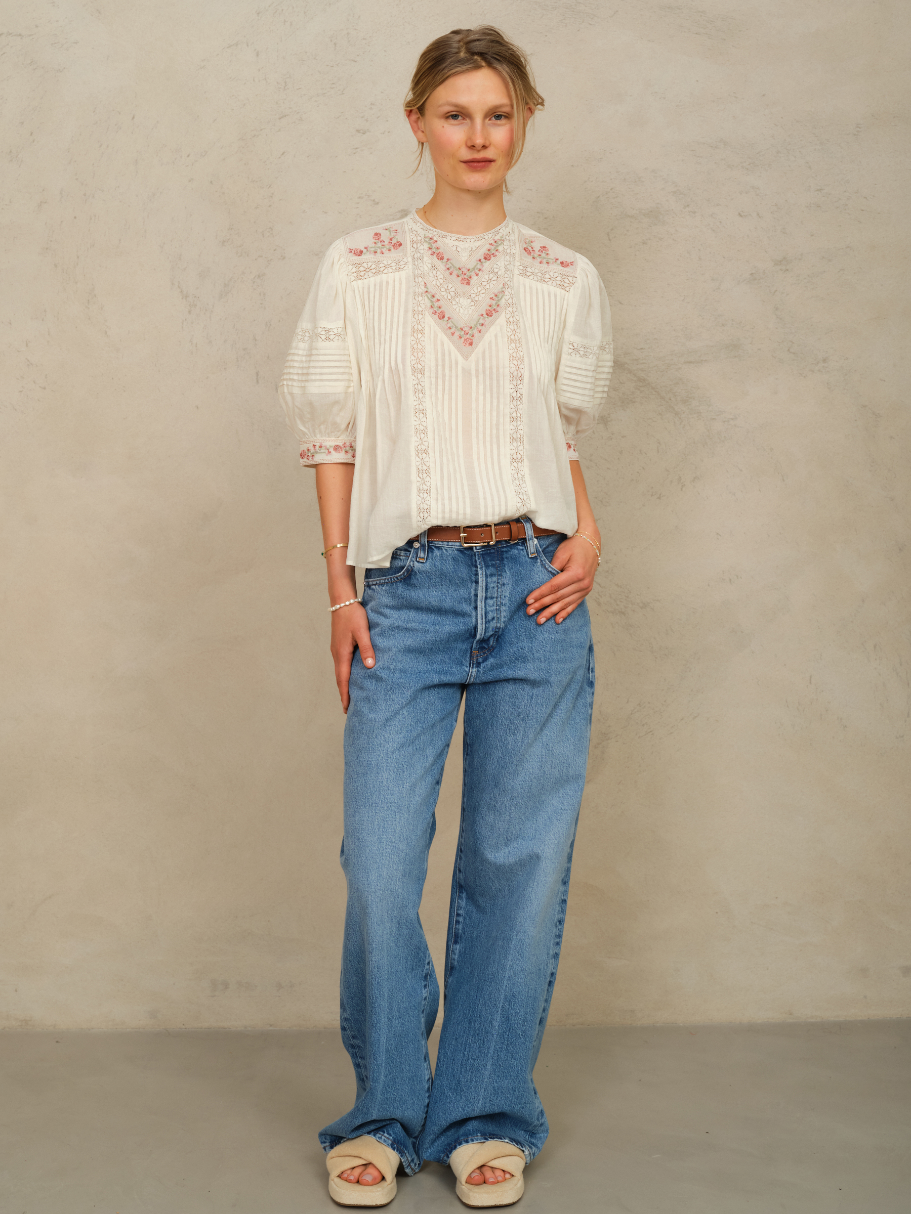 FLEUR TOP ECRU_MULTI F2E